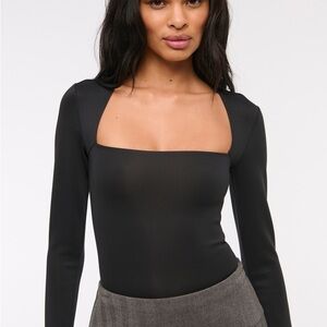 TWO: The A&F Ava Long-Sleeve Sculpt Matte Bodysuits